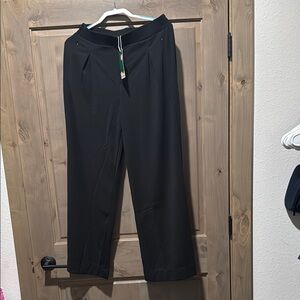 Black Wide-Leg Trousers